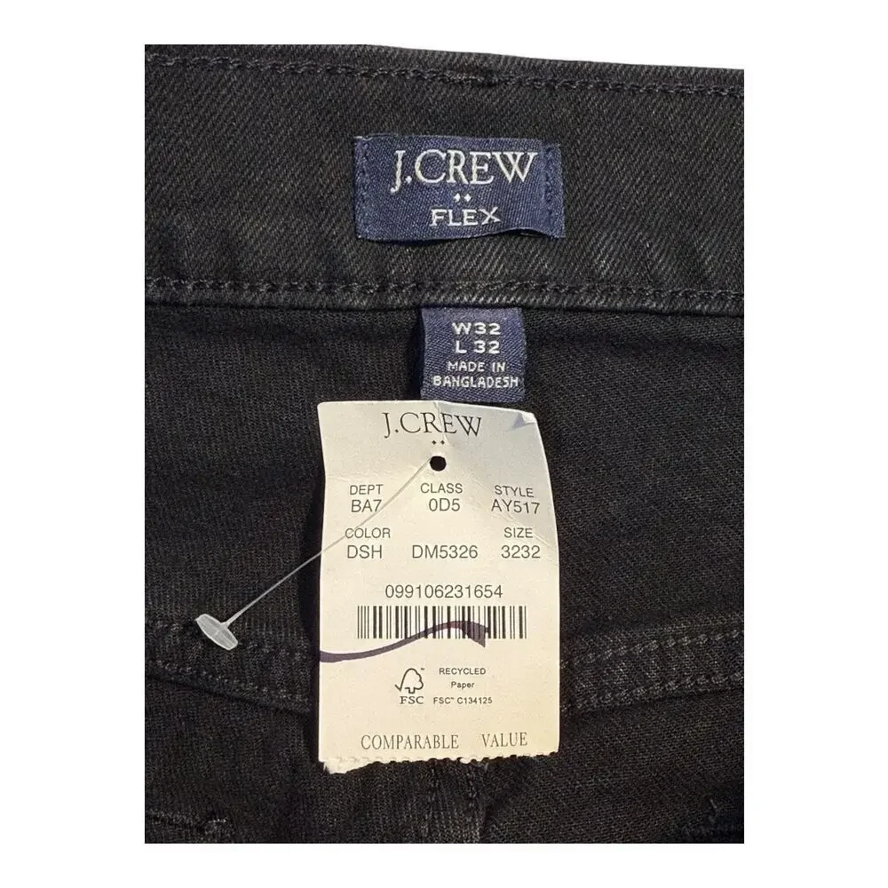 NEW J. Crew Men’s‎ 32X32 Dark Shadow Slim-fit jean in signature flex NWT